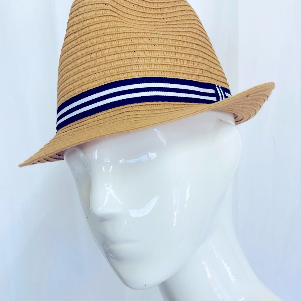 Janie and Jack Straw Fedora Hat size 4-5 ☀️spring summer - Picture 7 of 12